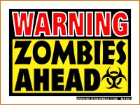 Zombie Mini Stickers - Screen Printed in the U.S.A.